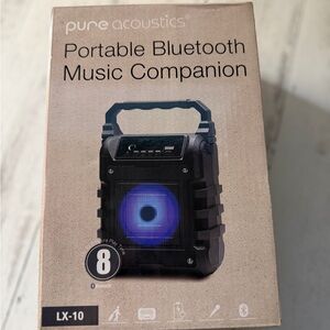 NIB, Pure Acoustics Portable Bluetooth Music Companion